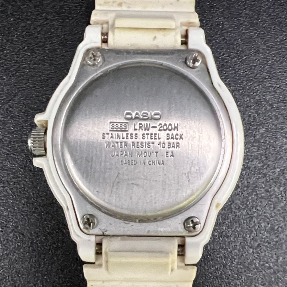 Casio Women’s White Watch with Multicolor Numerals - Picture 6 of 10